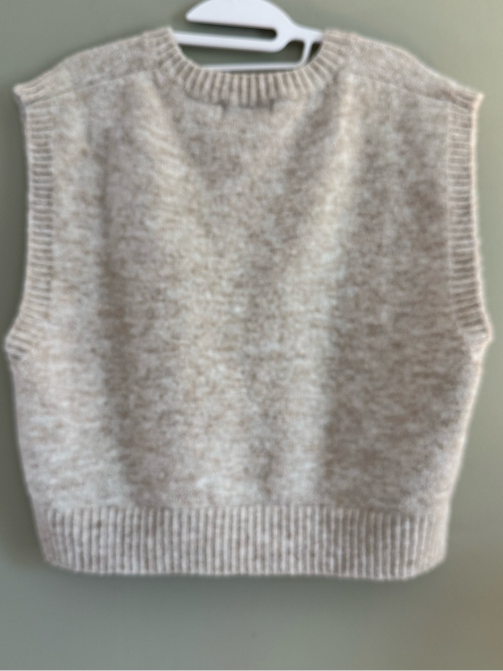 CIDER Pear Sweater Vest Alpaca Wool Blend Khaki Large Fruit Graphic - Picture 3 of 11